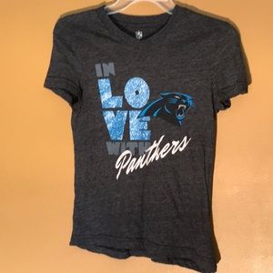 New Girls panthers T-shirt size 10/12 medium